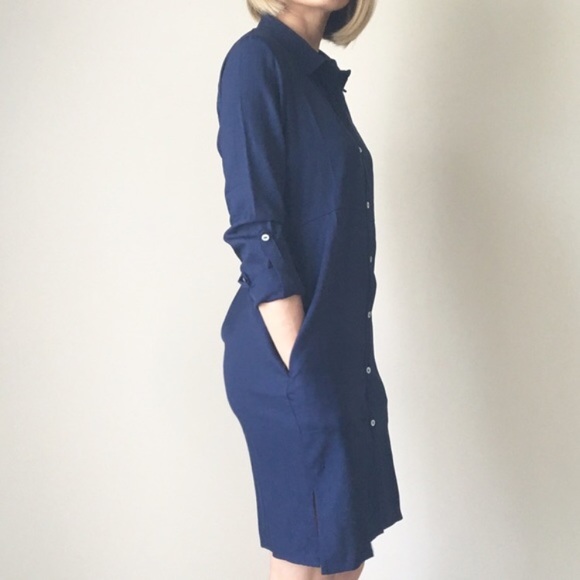 Amal sexy twisted back shirt dress - Picture 3 of 4